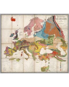 Carte Geologique De L'Europe, 1875