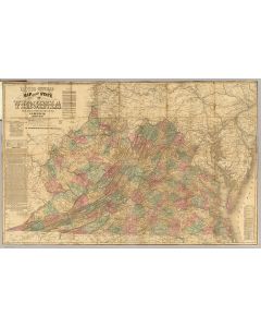 Lloyd's official map of the State of Virginia, 1862