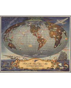 Routes of the Flying Clipper Ships, 1941